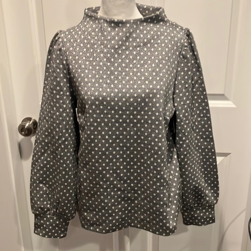 NWT Talbots metallic top